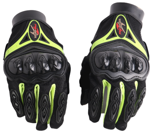 Full Safety Gloves Pro Biker Green