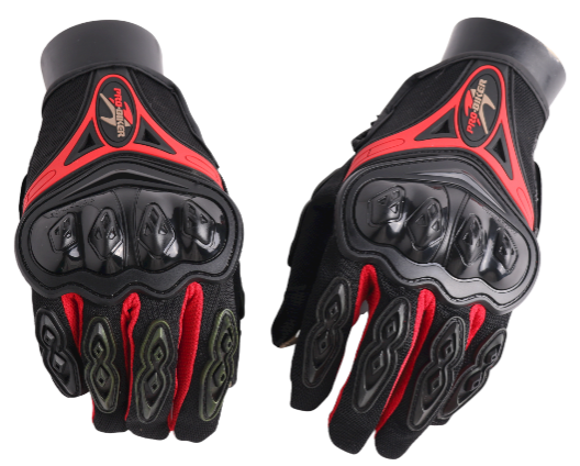 Full Safety Gloves Pro Biker Red