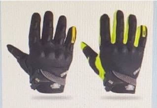 Full Safety Gloves Soumy with Touch Feature Black & Green