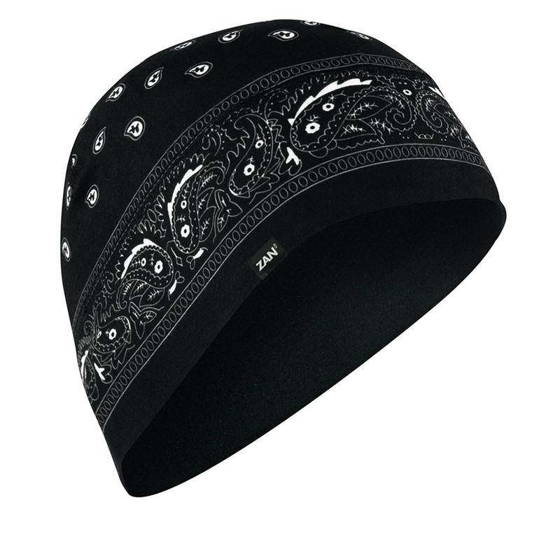 Helmet Liner/Beanie Sportflex® UPF50+ Series Black Paisley