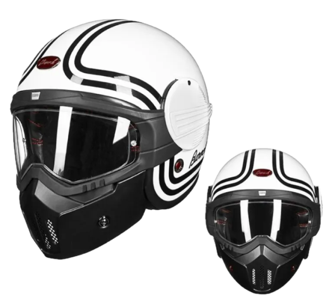 Safety Helmet White & Black