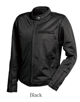 (FR23SJ-12) LADIES' TEXTILE MESH JACKET Black