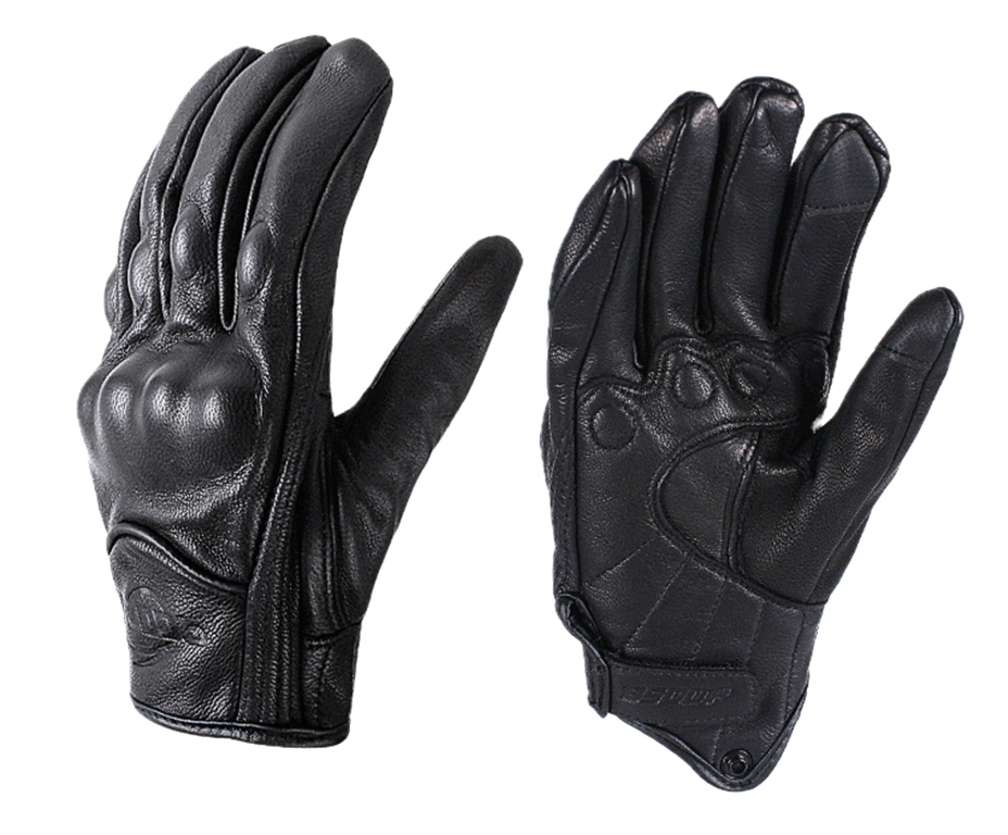 BSDDP Full Safety Gloves Leather Black