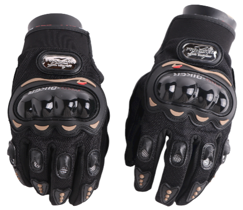 Full Safety Gloves Pro Biker Black