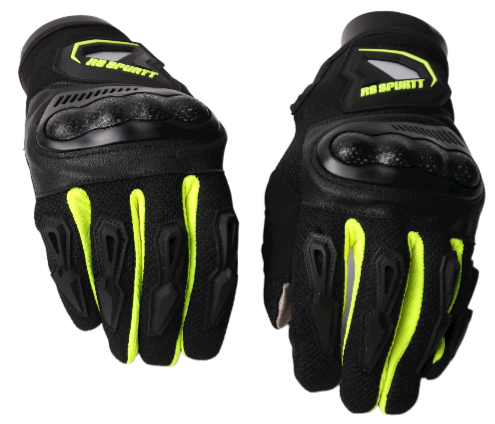 Full Safety Gloves RS Spurt T Black & Green