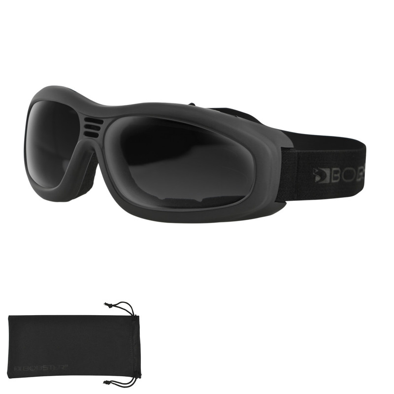 Bobster® Touring 2 Matte Black Frame Smoked Lens