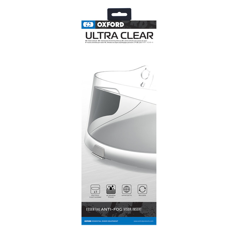 Ultra Clear- Anti-fog visor insert