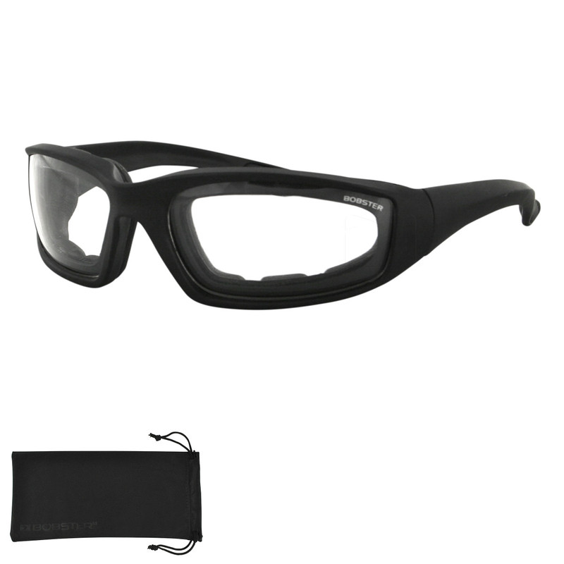 Bobster® Foamerz 2 Matte Black Frame Clear Lens