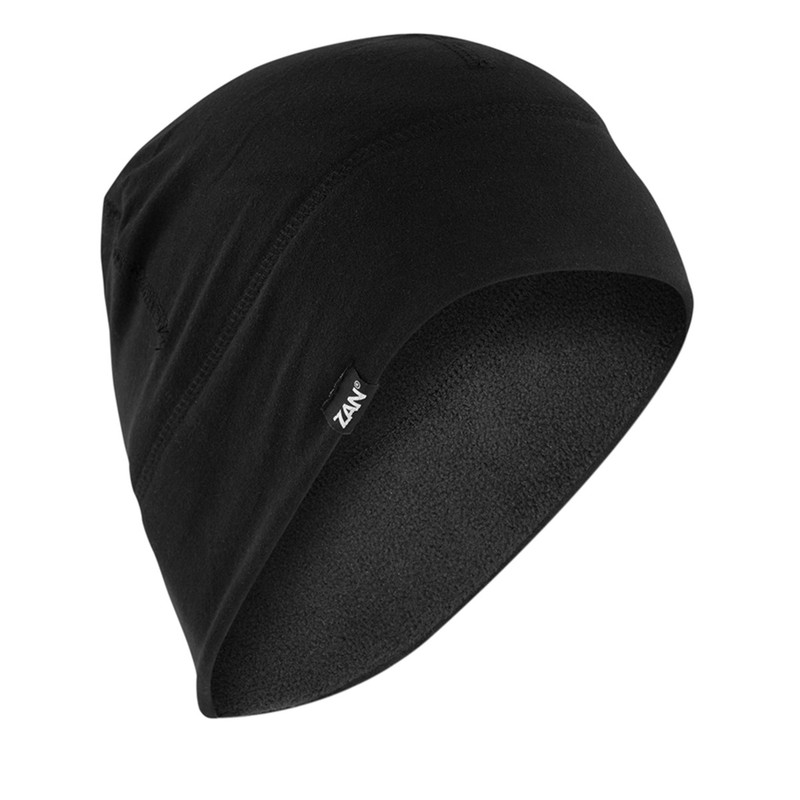 Zan® Helmet Liner/Beanie Sportflex® UPF50+ Series Fleece Lined Black