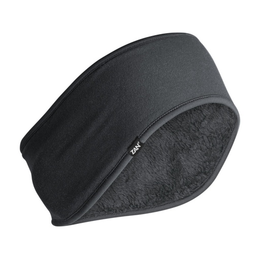 [642608057590] Zan® Ear Headband Sportflex® UPF50+ Series High Pile Fleece Black