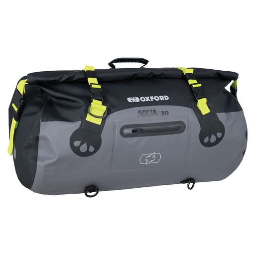 [OL461] Aqua T-30 Roll Bag- Black/Grey/Fluo