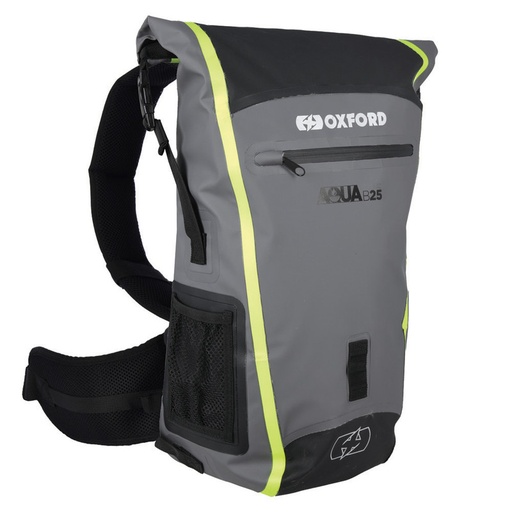 [OL466] Aqua B-25 Backpack Black/Grey/Fluo