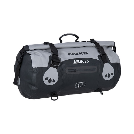 [OL482] Aqua T-50 Roll Bag- Grey/Black