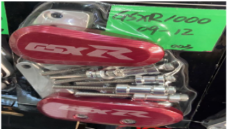 [0542] سلايدر دباب GSXR1000 موديل 2009 ماقنيت احمر